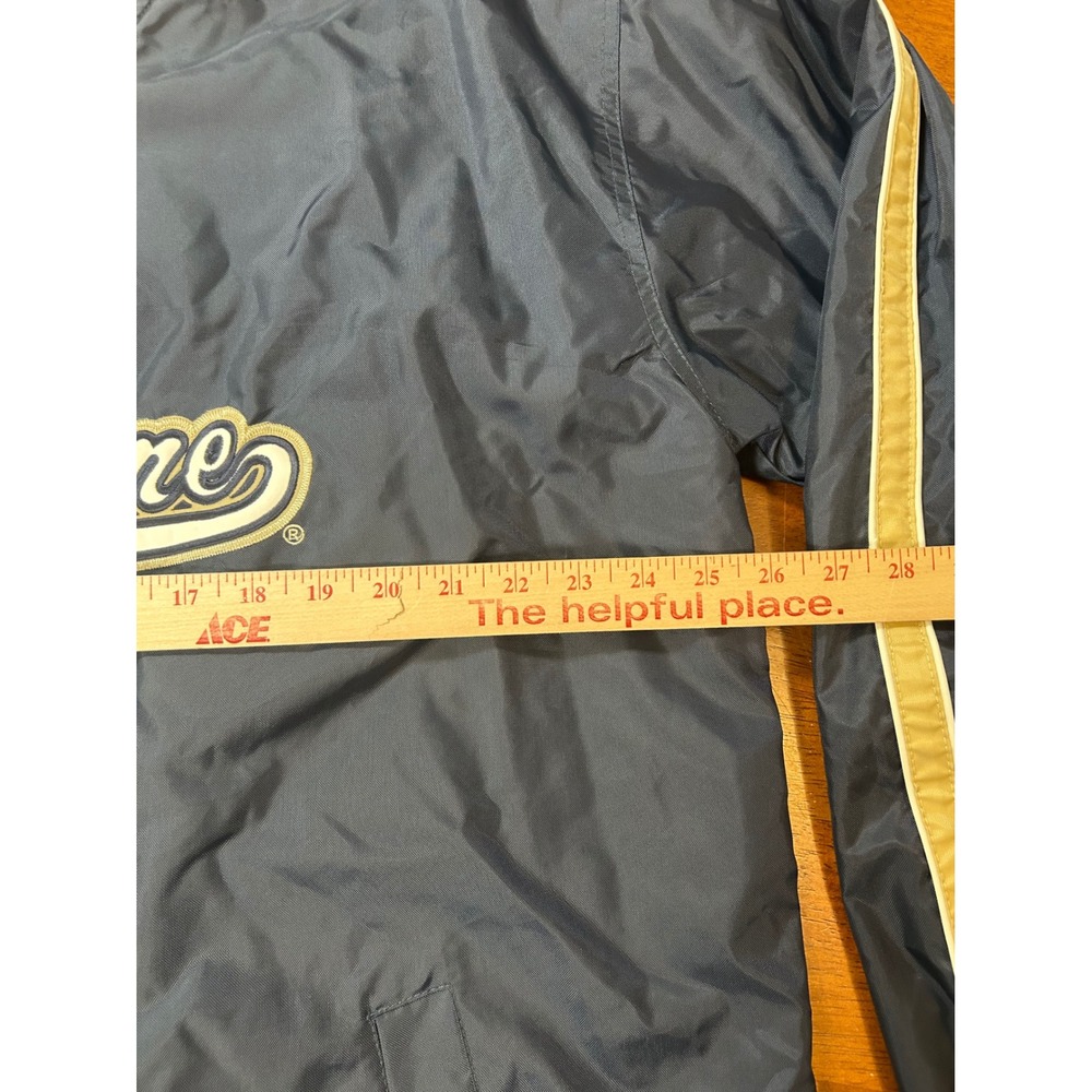 Steve and Barry's Windbreaker Mens XL Navy Notre Dame Pullover V-Neck Jacket - Picture 6 of 9